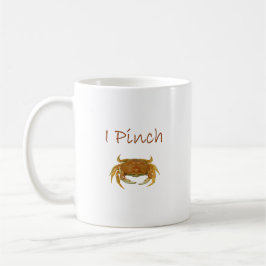 "I Pinch" Rock Crab Logo Koffiemok