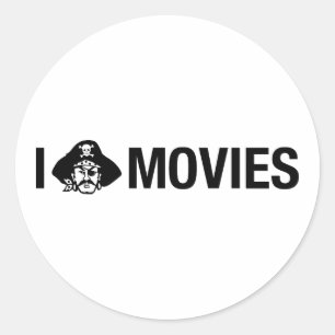 i piratenfilms ronde sticker