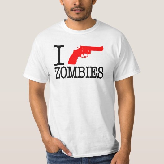 I Pistool Zombies T-shirt (Voorkant)