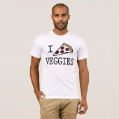 I Pizza Veggies T-shirt (Voorkant volledig)
