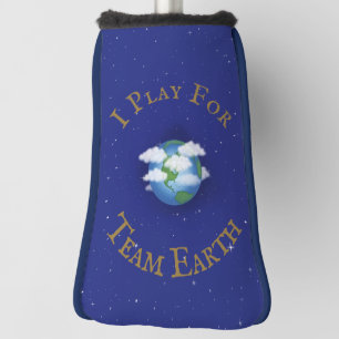 "I Play for Team Earth" Aangepast wereldwijd activ Golfheadcover