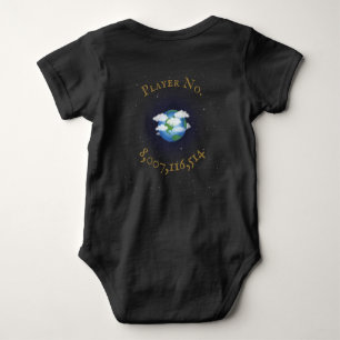 "I Play for Team Earth" wereldbevolking Romper