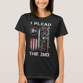 I Plead The 2nd We The People USA Flag AR-15 Rifle T-shirt