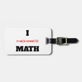 I Polar Equation (I Heart) Wiskunde Bagagelabel