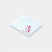 I Poop Magic Funny Unicorn Gezegde Post-it® Notes (Schuin)