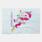 I Poop Magic Funny Unicorn Gezegde Theedoek (Horizontaal)