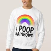 I POOP RAINBOWS Funny T-shirts (Voorkant)