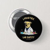 I Praktische Lab-veiligheid Ronde Button 5,7 Cm (Voorkant /achterkant)