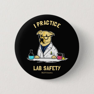 I Praktische Lab-veiligheid Ronde Button 5,7 Cm