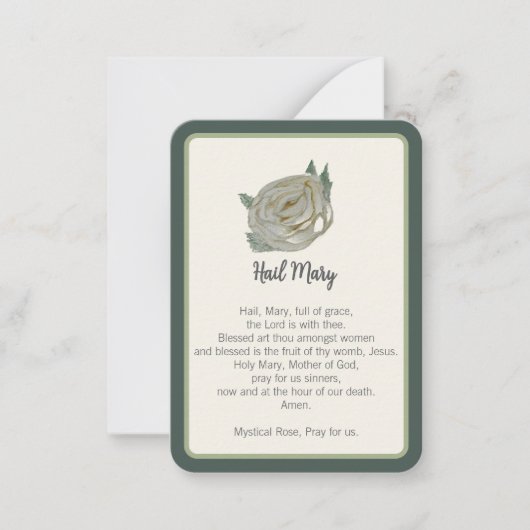“I Prayed for You Today” Hail Mary Notecard Notitiekaartje (Voorkant)