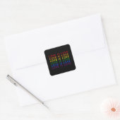 I Promise To Teach Love - Diversity, Equality and Vierkante Sticker (Envelop)
