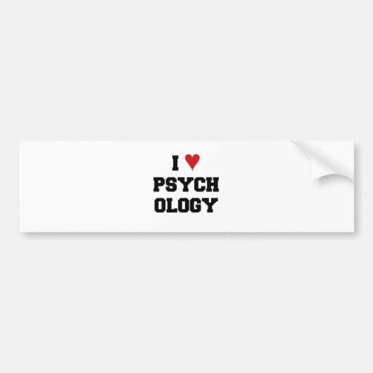 I PSYCHOLOGIE BUMPERSTICKER (Voorkant)