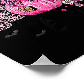 I Put The Boo In Boujee Funny Leopard Boujie Ghost Poster (Hoek)