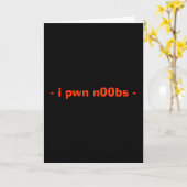 - i pwn n00bs - carte d'anniversaire (Fleur jaune)