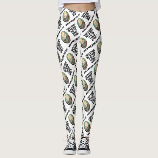 I Quote Others Better Express Myself de Montaigne Leggings (Voorkant)