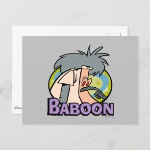 I.R. Baboon Character Badge Briefkaart