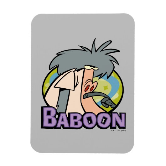 I.R. Baboon Character Badge Magneet (Verticaal)