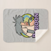 I.R. Baboon Character Badge Sherpa Deken (Voorkant (horizontaal))