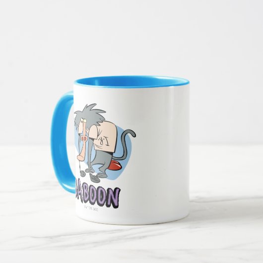 I.R. Baboon Character Graphic Mok (Voorkant links)