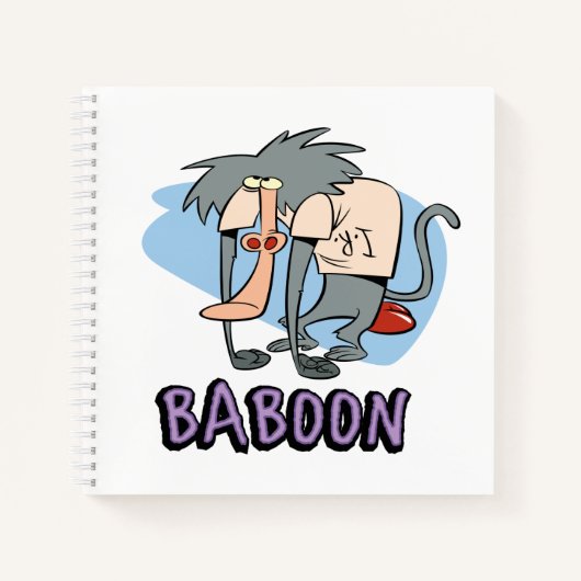 I.R. Baboon Character Graphic Notitieboek (Voorkant)
