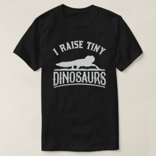 I Raise Tiny Dinosaur Vintage Retro Leopard Gecko T-shirt
