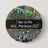 I Ran in de N.Y.C. Button Marathon 2017 (Voorkant)