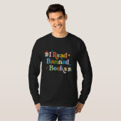 I Read Banned Books Costume  Week Librarian Reader T-shirt (Voorkant volledig)