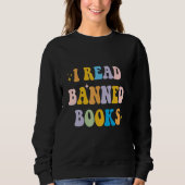 I Read Banned Books Costume  Week Librarian Reader Trui (Voorkant)