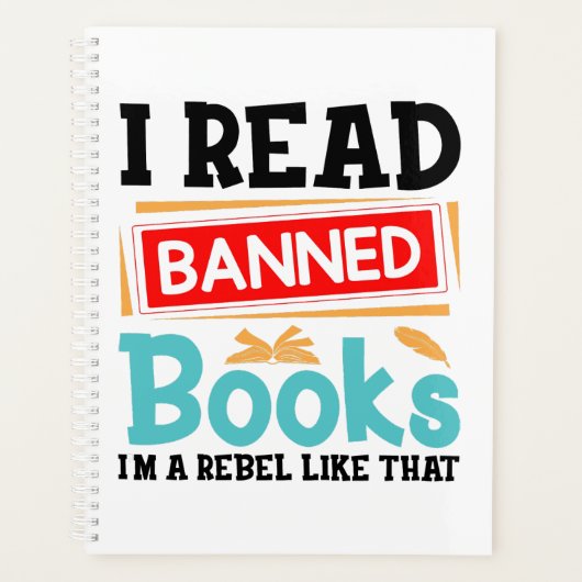 I Read Banned Books Librarian Reader Planner (Voorkant)
