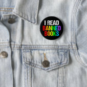 I Read Banned Books Rainbow Ronde Button 5,7 Cm (In situ)