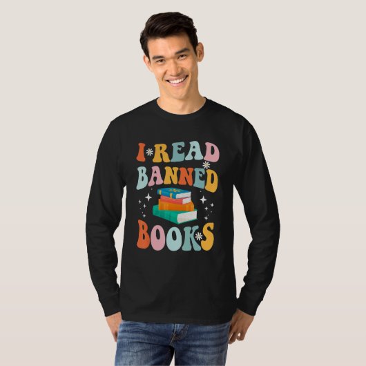 I Read Banned Books Reader Bookworm 1 T-shirt (Voorkant volledig)