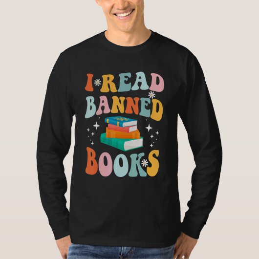 I Read Banned Books Reader Bookworm 1 T-shirt (Voorkant)