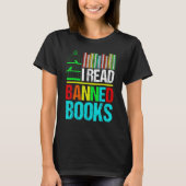 I Read Banned Books Reading Library T-shirt (Voorkant)
