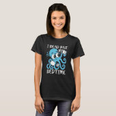I Read Past My Bedtime Octopus Books T-shirt (Voorkant volledig)