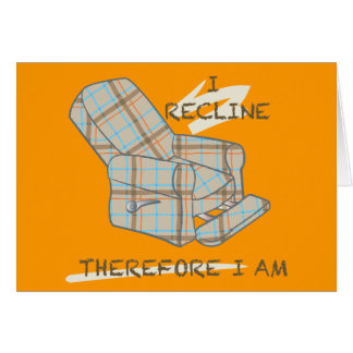 'I recline' blanco kaart