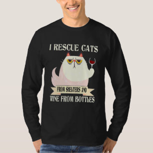 I redding van kat uit doppen en wijn uit flessen K T-shirt