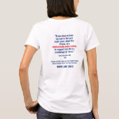 "I refuse to be treated like a lazy hypochondriac" T-shirt (Achterkant)