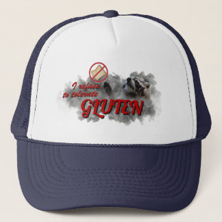 I Refuse To Tolerate Gluten meme hat Trucker Pet
