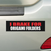 I rem for Origami Folders Bumpersticker (Op auto)