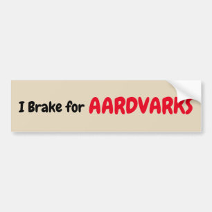 I Rem voor Aardvarken Bumpersticker