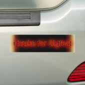 i rem voor Bigfoot Bumpersticker (Op auto)
