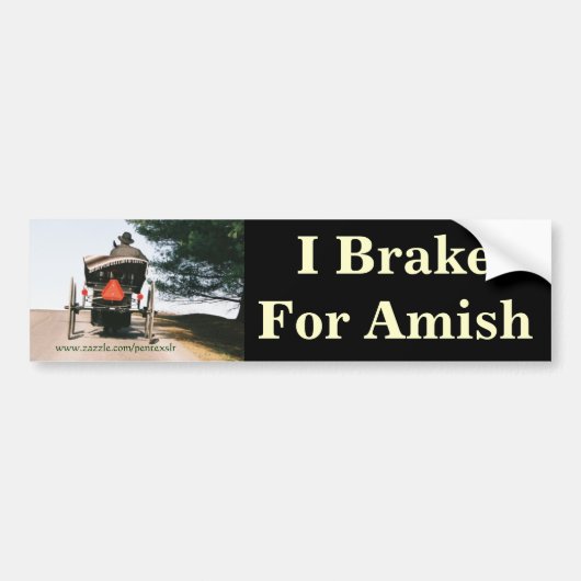 I Rem voor Bumpersticker-Amish Bumpersticker (Voorkant)