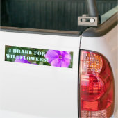 I Rem voor Bumpersticker van wilde bloemen (Op Truck)