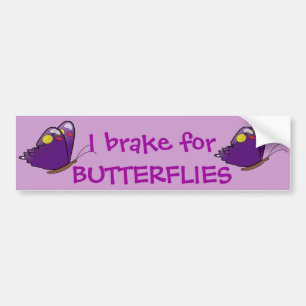 I rem voor BUTTERFLIES Bumpersticker
