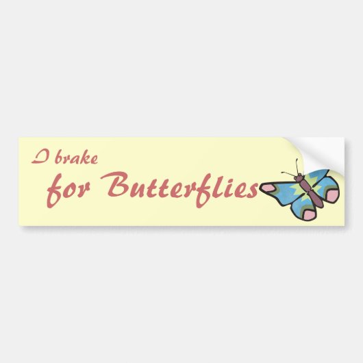I Rem voor Butterflies Bumpersticker (Voorkant)