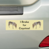 I Rem voor coyotes Bumpersticker (Op auto)