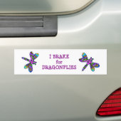 I Rem voor de Bumpersticker van Dragonflies (Op auto)