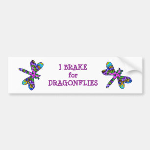 I Rem voor de Bumpersticker van Dragonflies