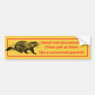 I Rem voor grondhogs Bumpersticker