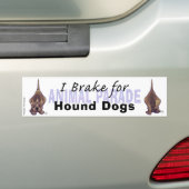 I Rem voor honden Bumpersticker (Op auto)